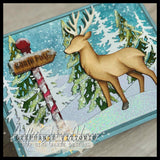 REINDEER NORTH POLE SIGN DIE SET - GINA MARIE DESIGNS