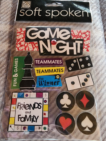 GAME NIGHT - me & my big ideas SOFT SPOKEN STICKERS