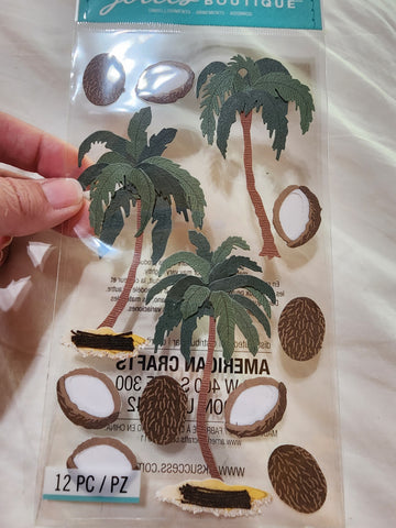 Jolee's Boutique Stickers - COCONUT PALMS