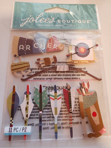 HARD TO FIND Jolee's Boutique Stickers - ARCHERY