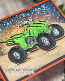 QUAD 4 WHEELER PLATE DIE - GINA MARIE DESIGNS