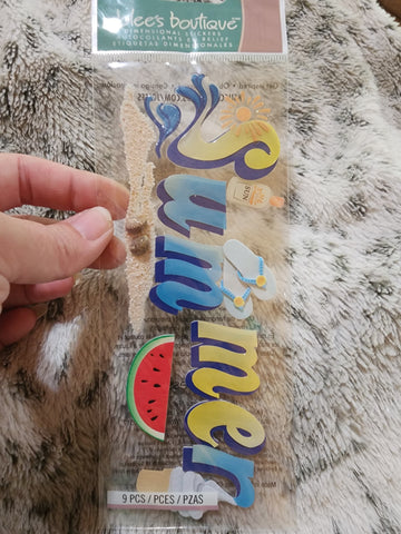 JOLEES BOUTIQUE TITLEWAVE STICKERS - SUMMER
