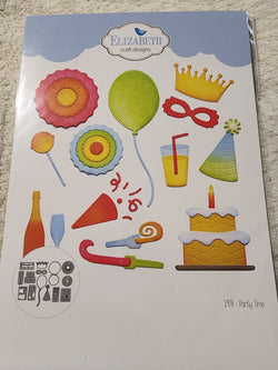 PARTY TIME DIE SET - ELIZABETH CRAFT DESIGNS