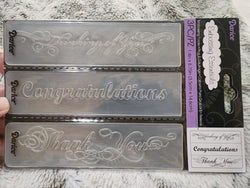DARICE EMBOSSING FOLDER - PHRASES