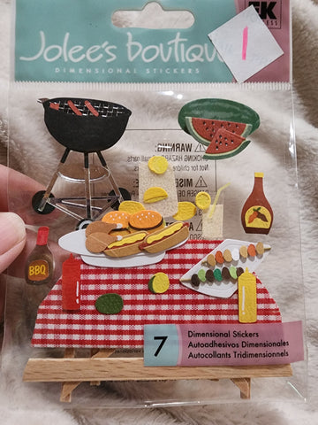 HARD TO FIND Jolee's Boutique Stickers - PICNIC TIME
