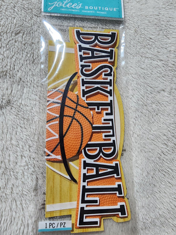BASKETBALL TITLEWAVE - Jolee's Boutique Stickers