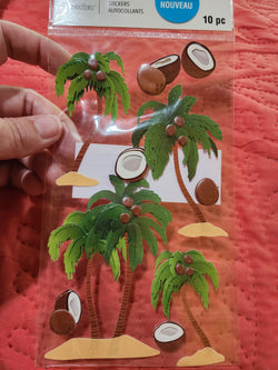 RECOLLECTIONS STICKERS - COCONUT PALM TREES