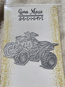 QUAD 4 WHEELER PLATE DIE - GINA MARIE DESIGNS