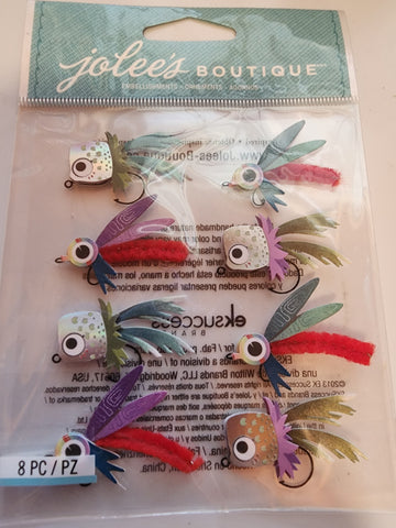 HARD TO FIND Jolee's Boutique Stickers - FISH LURES REPEATS
