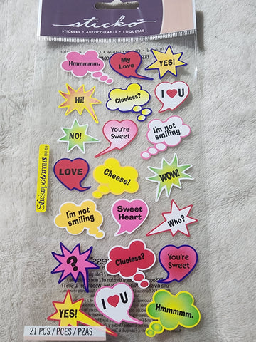 EXPRESSION CAPTIONS - STICKO STICKERS