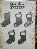 CHRISTMAS STOCKING DIE SET 5 PIECES - GINA MARIE DESIGNS