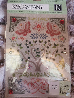EDAMAME RUB ON ICONS WITH GEMS - K & COMPANY