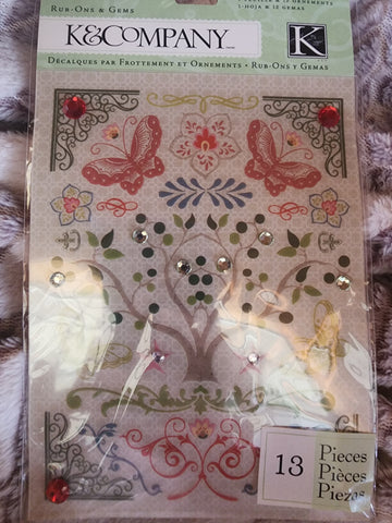 EDAMAME RUB ON ICONS WITH GEMS - K & COMPANY