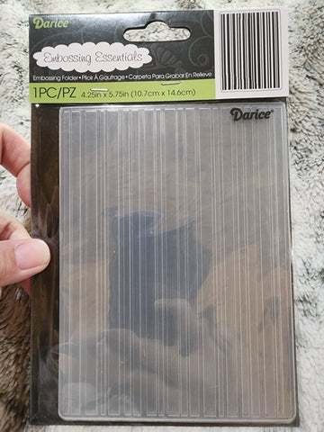 DARICE EMBOSSING FOLDER - MULTI LINES