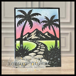 TROPICAL PATHWAY PLATE DIE - GINA MARIE DESIGNS