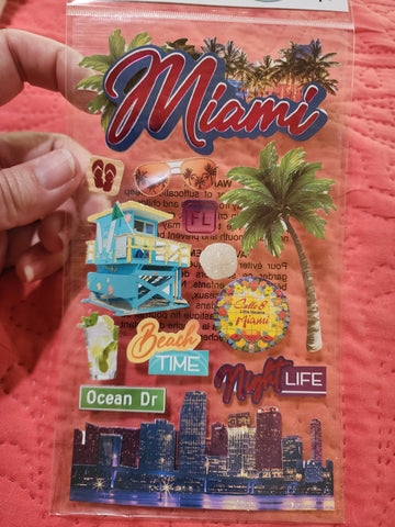 RECOLLECTIONS STICKERS - MIAMI FLORIDA