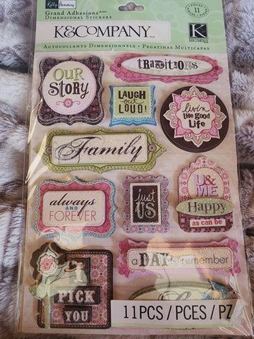 KP BLOSSOM PHRASES STICKERS - K & COMPANY