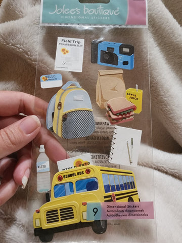 HARD TO FIND Jolee's Boutique Stickers - FIELD TRIP