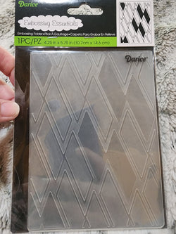 DARICE EMBOSSING FOLDER - RECTANGLE BKGD