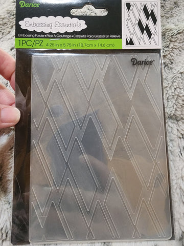 DARICE EMBOSSING FOLDER - RECTANGLE BKGD