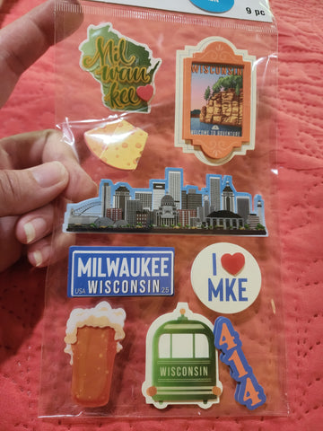 RECOLLECTIONS STICKERS - WISCONSIN