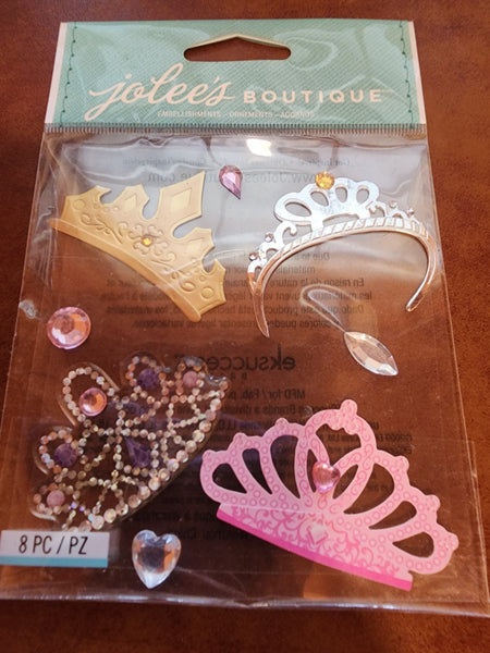 JOLEES BOUTIQUE STICKERS - 4 TIARA