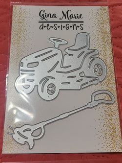 RIDING LAWN MOWER & WEED WHIP DIE SET - Gina Marie Designs