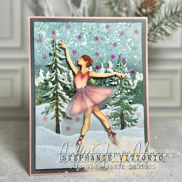 BALLERINA PLATE DIE - GINA MARIE DESIGNS