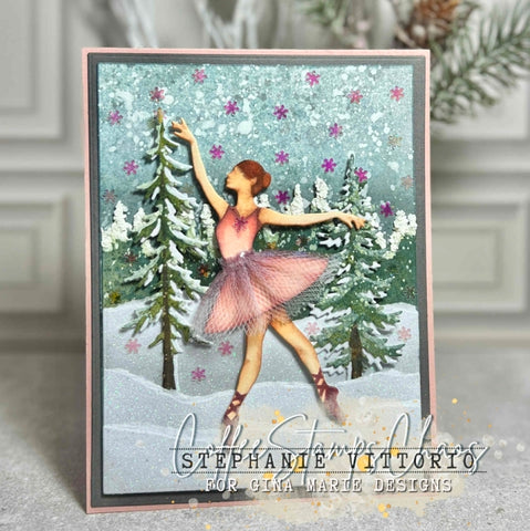 BALLERINA PLATE DIE - GINA MARIE DESIGNS