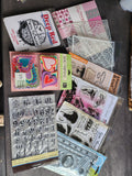 BIG BOX OF STAMPS - DIES - STICKERS - EMBOSSING FOLDERS ETC 80% OFF RETAIL!