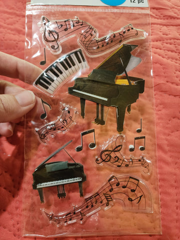 RECOLLECTIONS STICKERS - PIANO