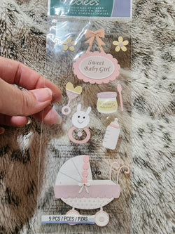 Jolee's Boutique Stickers - SWEET BABY GIRL