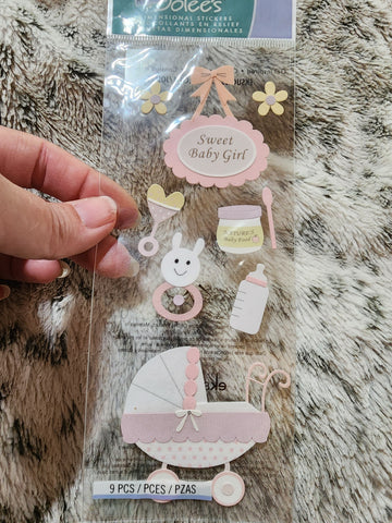 Jolee's Boutique Stickers - SWEET BABY GIRL