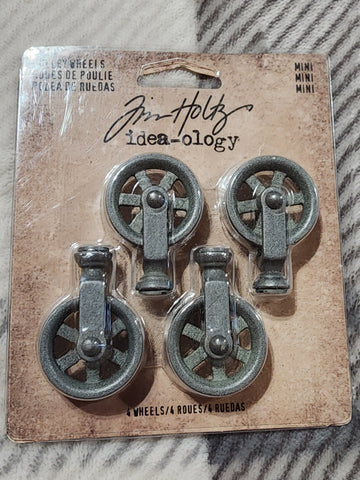 Tim Holtz Idea-ology Mini Pulley Wheels (Product SKU: TH93206)