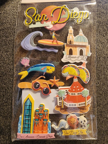 SAN DIEGO - RECOLLECTIONS STICKERS