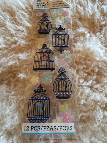 DAMASK BIRD CAGES - Martha Stewart Stickers