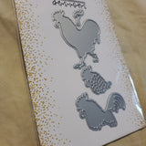 LAYERED ROOSTER DIE SET - GINA MARIE DESIGNS