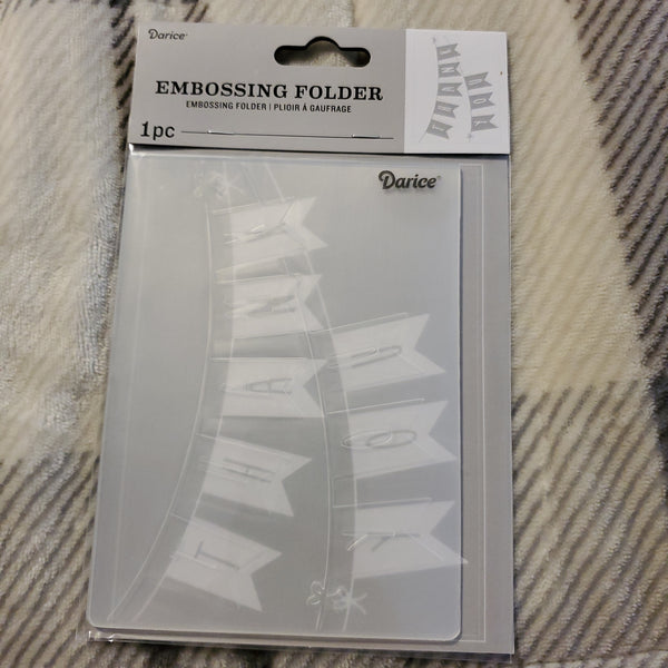 THANK YOU BANNER - DARICE EMBOSSING FOLDER
