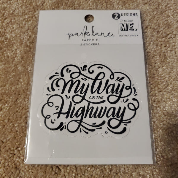 MY WAY - PARK LANE 2 STICKERS