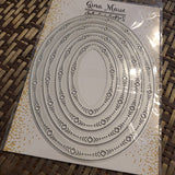 TRIBAL STITCHED OVAL DIE SET - GINA MARIE DESIGNS