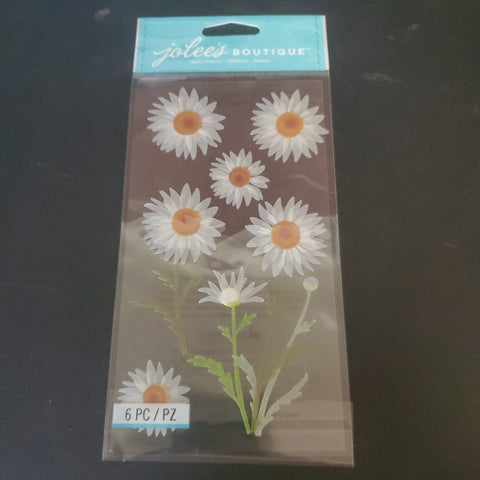 DAISIES VELLUM - Jolee's Boutique Stickers