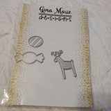 PEPPERMINT CANDY & NORDIC DEER  - GINA MARIE DESIGNS
