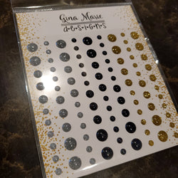 (BACK FROM RETIREMENT) NEW YEARS SPARKLE ENAMEL DOTS - GINA MARIE DESIGNS