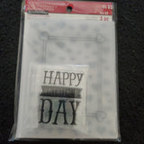 HAPPY VALENTINES DAY - 2 EMBOSSING FOLDERS & SET OF STAMPS