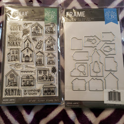 COZY TOWN STAMP AND DIE COMBO PACK HERO ARTS