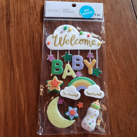 WELCOME BABY NEUTRAL - RECOLLECTIONS STICKERS