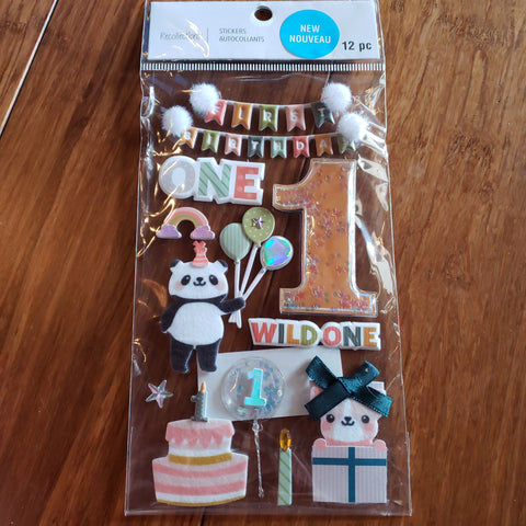 FIRST BIRTHDAY - RECOLLECTIONS STICKERS