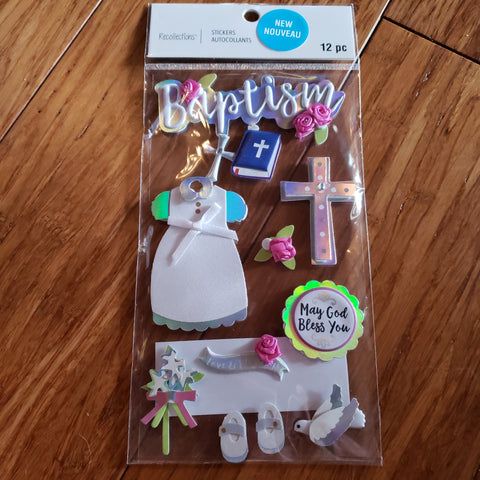 BAPTISM - RECOLLECTIONS STICKERS
