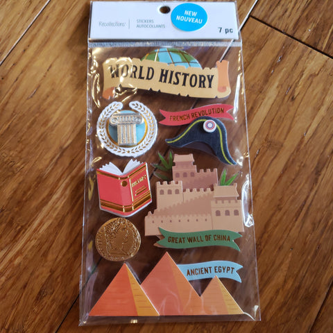 WORLD HISTORY - RECOLLECTIONS STICKERS