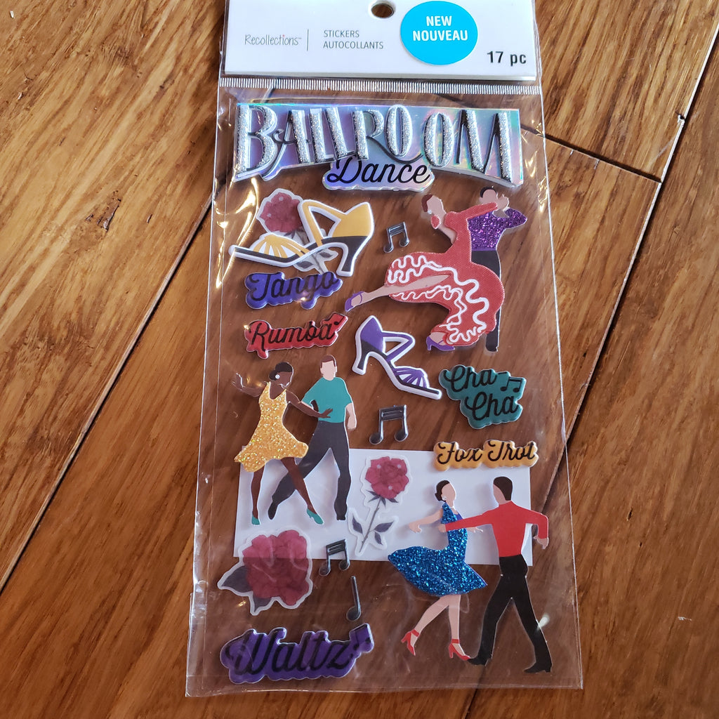 Recollection Dancing BALLROOM DANCE - RECOLLECTIONS STICKERS – Scrapbook Outlet - Gina Marie ...